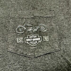 2006 Appalachian Harley Davidson Dealership Long Sleeve Pocket T-Shirt
